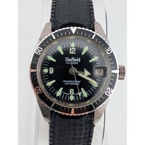 70s Sheffield Allsport Diver Mechanical Watch Women Swiss Original Band- Working